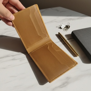 Boshiho Crazy Horse Genuine Leather RFID Customized Pattern Anti Theft Business ID <b>Wallet</b> for Men Credit <b>Card</b> <b>Holder</b> - Product Image 3