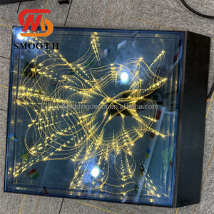 Pavimento da Ballo LED Magnetico ZKAI per Decorazione Matrimoni e Feste, Forma Quadrata Lucida con Gradini RGB - Product Image 3