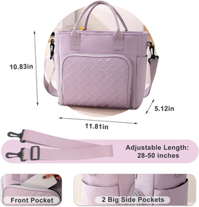 Large <b>Insulated</b> <b>Lunch</b> <b>Box</b> <b>Insulated</b> <b>Lunch</b> Tote Bags Soft for Picnic Food Wine Packing - Product Image 4