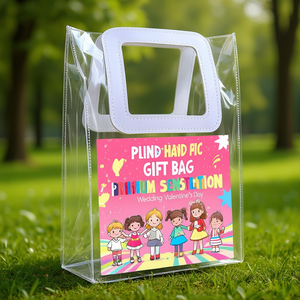 Transparent PVC Handbag <b>Gift</b> <b>Bag</b> Premium Sensation Children's Birthday <b>Wedding</b> Valentine's Day Screen Printing Surface - Product Image 3