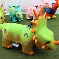 Modèle de dinosaure électrique personnalisé pour enfants, trottinette à chevaucher avec siège sécurisé pour la location en aire de jeux intérieure/extérieure