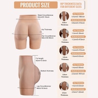 Culotte de contrôle en silicone pour femmes sous-vêtements de fesses rembourrés avec amélioration des hanches artificielle gros cul Shaper pour les filles