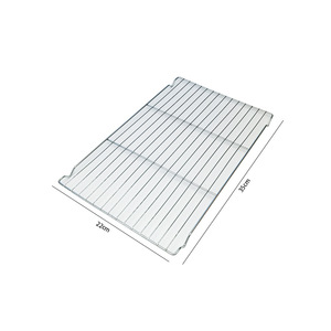 Hongfa Rectangular Wire Mesh Grill 40x25cm Portable Outdoor BBQ Grilling Rack Multifunctional Easy Clean - Product Image 4