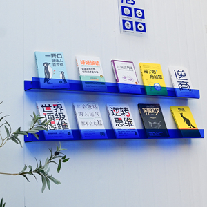 Akrilik Kitaplık Özel Yapım Ev Duvar Tipi Minimalist Parlak Kaplama Kolay Montajlı Şık Dekorasyon Sergi Rafı - Product Image 2