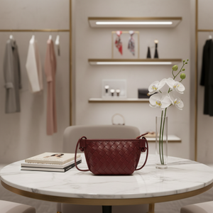 <span class=keywords><strong>Borsa</strong></span> a <span class=keywords><strong>tracolla</strong></span> mini intrecciata fatta a mano da donna, retrò, tinta unita, a forma di dumpling, portamonete, piccola pochette a <span class=keywords><strong>tracolla</strong></span> in pelle intrecciata, <span class=keywords><strong>borsa</strong></span> carina - Product Image 3