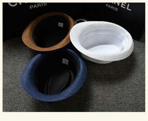 Sombreros Fedora de Paja Baratos Listos para Enviar, Promocionales EATH27, Sombreros <span class=keywords><strong>Borsalino</strong></span> al por Mayor, <span class=keywords><strong>Sombrero</strong></span> <span class=keywords><strong>Trilby</strong></span> Jazz - Product Image 4