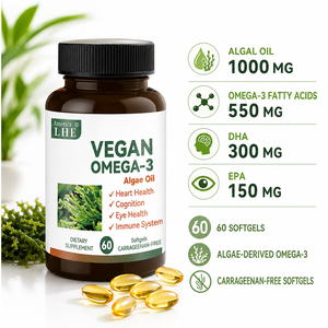 Gélules végétales personnalisées Shecome à l'Oméga-3 pour la santé cardiaque des hommes et des femmes – Complément alimentaire d'Oméga-3 - Product Image 4