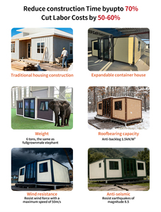 Casa Contenedor Portátil Expandible de 40 Pies, <span class=keywords><strong>3</strong></span> Dormitorios, Villa Prefabricada de Lujo, Casa Prefabricada Móvil de 40 Pies para Alquilar - Product Image 3