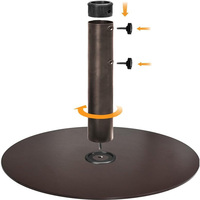 Base de parasol de patio en acier au carbone anti-corrosion, stable, résistante à la rouille, taille personnalisée JH-Mech
