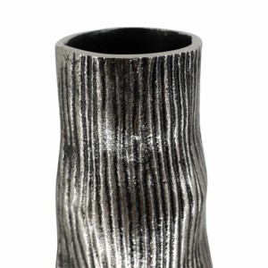 Vaso Alto in Metallo Texturizzato, Arredamento Moderno per Soggiorno, Camera da Letto e Casa - Product Image 6