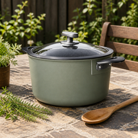 Casserole en aluminium avec revêtement antiadhésif, facile à nettoyer