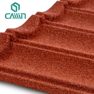 Çin üreticinin Modern taş kaplanmış Metal çelik çatı kiremitleri 0.45mm Alu-çinko çatı levhaları - Product Image 5