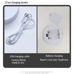 RGB colore riciclato sabbia timer ore di vetro decorazione artigianato sabbie mobili sabbia arte immagine rotonda 3d clessidra led lampada - Product Image 6