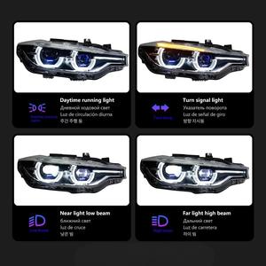 High Quality 12V LED Headlamp Assembly for 13-18 3 Series F30 Spoon <b>Spotlight</b> 320i 325i Dual Lens 6000k White Light New Brand Ne - Product Image 2