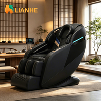 Fauteuil de massage zéro gravité 8D avec massage par airbag, couverture corporelle complète et contrôle de la minuterie pour bureau de direction et salon