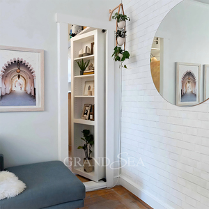 Estantería Blanca Interior Invisible Habitación Secreta Estantes de Madera Maciza para Libros Puerta Estantería Oculta Puerta Murphy Puertas Ocultas - Product Image 2