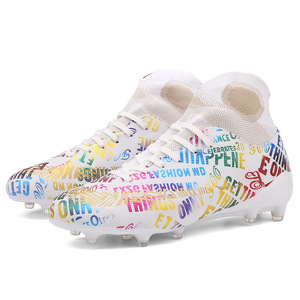 Bottes <span class=keywords><strong>de</strong></span> football pour hommes, chaussures <span class=keywords><strong>de</strong></span> football à pointes hautes <span class=keywords><strong>de</strong></span> couleur vive, chaussures d'entraînement pour jeunes <span class=keywords><strong>de</strong></span> grande <span class=keywords><strong>taille</strong></span> - Product Image 5