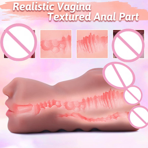 YAQU Dupla-cabeça Canal Três-em-um com Dentes na Boca Peso Líquido 627g buceta Vaginasex Bonecas Sexuais Masturbação Masculina Tos - Product Image 4