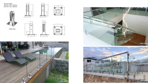 Balustrade moderne sans cadre garde-corps en verre 10-12mm piscine clôture en verre pont 316 Duplex 2205 acier inoxydable verre piscine <span class=keywords><strong>Spig</strong></span> - Product Image 6
