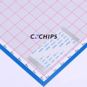 FFC-1.0-22P-50mm FFC Cable (Flexible Flat Cable) P=1mm Connector 22P 1mm 0.3mm Non-Inverting - Product Image 1