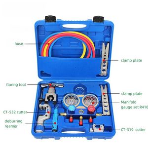 Hand Air Conditioner Tool Kit Vacuum Pump Flare Refrigerant Charging HVAC Installation Home AC Repair Maintenance CT-8A Alloy - Product Image 4