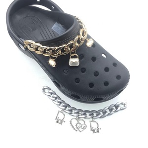 Wholesale Fashion Metal Charms Accessories Bling Shoes Diamond Chain Ornament &amp; Garden Beach Shoes Buckle Decorations <strong>Jewelry</strong> - Product Image 3