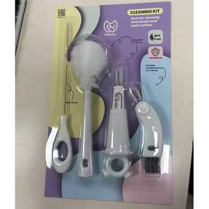 Ensemble de brosses pour biberons multifonctionnelles portables : brosse pour paille, brosse pour tétine, brosse pour tasse - Product Image 1