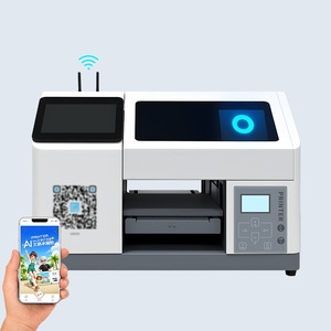 <span class=keywords><strong>Stampante</strong></span> UV flatbed desktop A5 smart con <span class=keywords><strong>WiFi</strong></span> per stampa di biglietti da visita aziendali, custodie per telefoni e palline da golf - Product Image 1