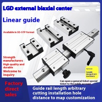 Riel de guía lineal de doble eje de aluminio con bloqueo SGR10 SGR15 SGR20, bloque deslizante de rodillos silencioso para CNC DIY y seguimiento de cámaras