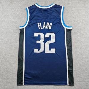 ชุดบาสเก็ตบอลพิมพ์ลายแบบรีดร้อน คุณภาพสูง ระบายอากาศได้ดี ป้องกันแบคทีเรีย ขายส่ง 11 ชุด ลาย Kyrie Irving 32 Cooper Flagg - Product Image 3