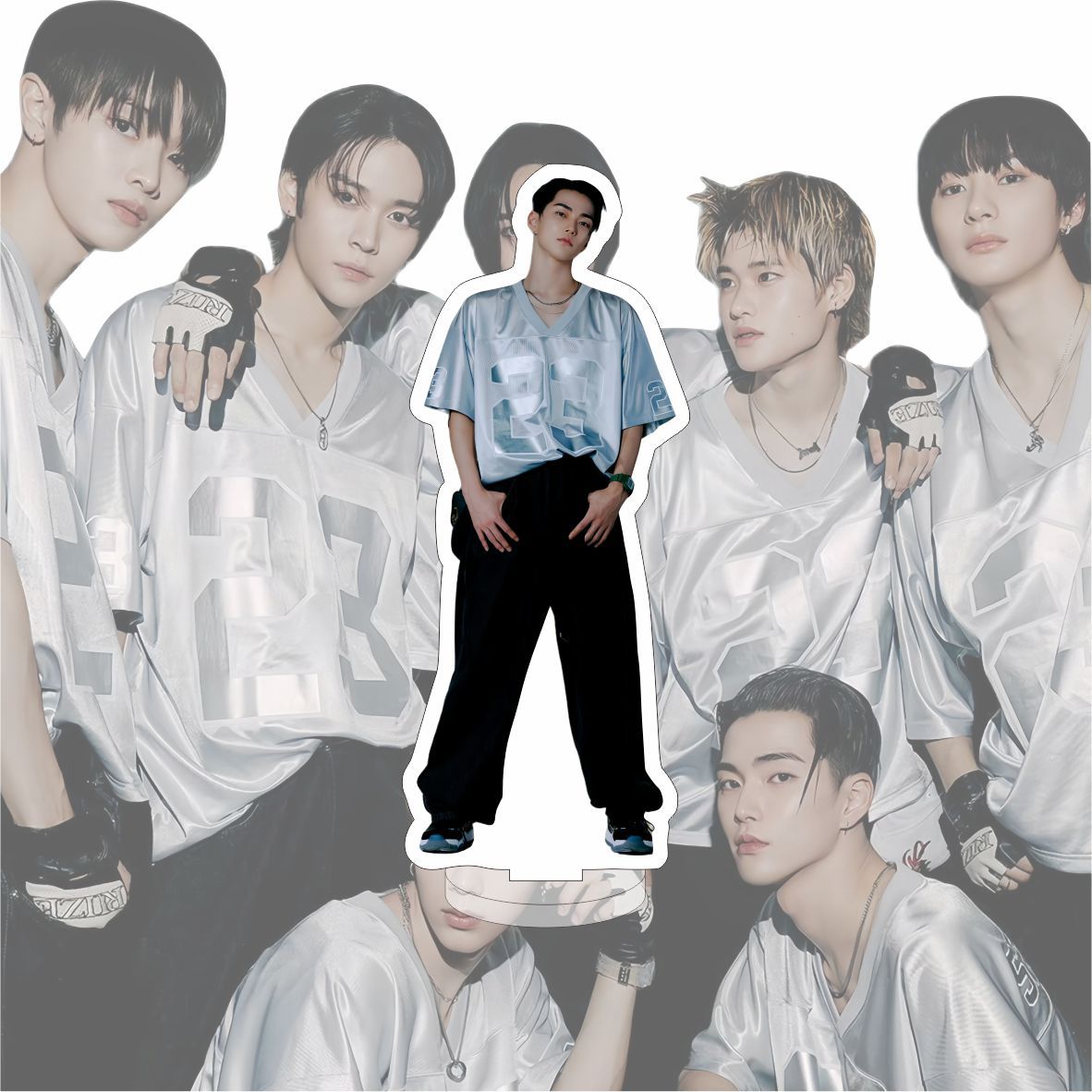KPOP Idol 15CM Big RIIZE Transparent Plastic Standee