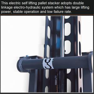 Apilador de Walkie de elevación automática personalizado en palé Jack 48V 20AH batería de litio apilador de palé eléctrico para almacenes - Product Image 5