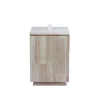 Table d'appoint hexagonale en bois avec rangement, table d'appoint à plateau rabattable avec rangement dissimulé, meuble d'appoint nordique pour canapé