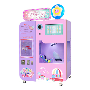 Máquina Expendedora de hilo de hadas de caramelo de algodón comercial completamente automática de nuevo estilo con aceptador de billetes de monedas - Product Image 2