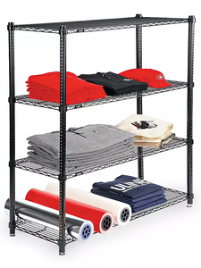 Estantería de alambre cromado de 4 niveles de alta resistencia aprobada por NSF, soporte y estante de almacenamiento de metal - Product Image 4