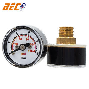 Mini manomètre de 1 pouce 0-10 bar/145 psi, cadran de 25 mm, mini manomètre pour machine à café, pompes à <span class=keywords><strong>eau</strong></span>, compresseurs d'air - Product Image 1
