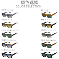 Nouvelles lunettes de soleil tendance à motif de grains de riz, monture en bois personnalisée, protection UV, lunettes élégantes et simples