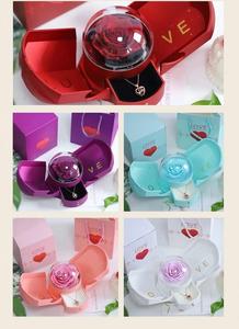 Preserved Real Rose Wing Box <strong>Necklace</strong> &amp; Gift Set with Long-Lasting 3-5 Years Handmade Elegant Packaging for Valentine's Day - Product Image 6