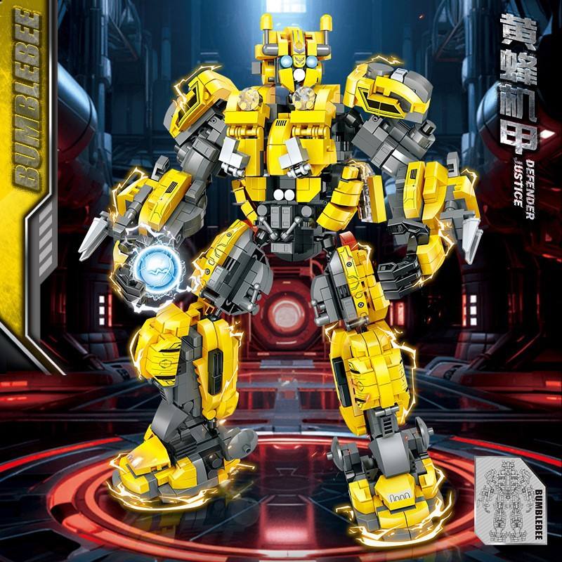 Bumblebe transformant l'armure de robot