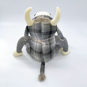 Tapón de puerta de tela con diseño personalizado de <span class=keywords><strong>toro</strong></span> gris de peluche con forma de animal de arena - Product Image 6