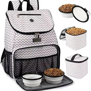 Free sample <b>Dog</b> Travel Bag, Travel Pet Bag Organizer, <b>Dog</b> <b>Food</b> Travel Bag with <b>Food</b> <b>Container</b> and Bowls - Product Image 3
