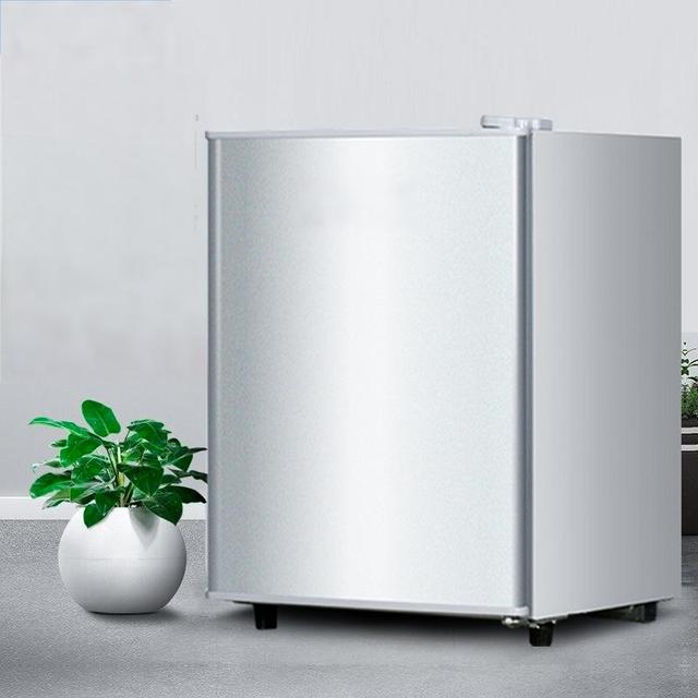 Factory Price Hot Sale Stainless Steel Shell Compact Portable Hotel Using Household Single Door Refrigerator