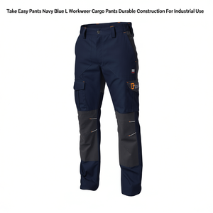 Pantalones de Trabajo Ttake Easy Azul Marino Talla L, Pantalones Cargo de Construcción Resistente para Uso Industrial - Product Image 2