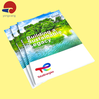 Brochures de catalogue en papier kraft format A4, carton épais 300g, avec estampage à chaud doré et couverture imprimée avec logo personnalisé