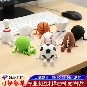 Figurine de football Desk Buddy, imprimée en 3D, ornement léger pour la décoration de bureau - Product Image 5