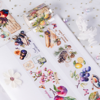 Maßgefertigte Hochwertige Journal-Scrapbook Transparente Holographische Folie PET Washi Tape Aufkleberrollen Hersteller