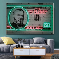 Peinture sur toile Dollar Money, impression HD, affiche décorative murale pour la maison