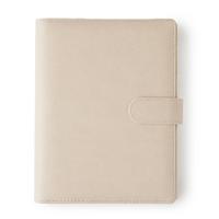 Accessoire idéal en gros PU cuir organisateur affaires dossier agenda impression personnalisée liant a5 a6 dur 6 anneaux cahier