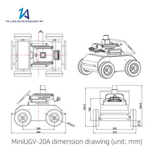 Châssis de véhicule <span class=keywords><strong>robot</strong></span> mobile extérieur Nano Jetson à 4 roues motrices avec Lidar ROS pour la recherche et l'éducation - Product Image 6