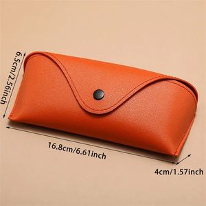 Estuche para Gafas de Sol de PU de Color Sólido, Ligero y Colorido, Estuche para Gafas de Cuero Duradero - Product Image 4